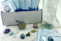 Crystal healing subscription box by Crystal Barista. with incredible gems, minerals, crystal rocks, and tools. The perfect gift. 