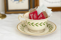 Vintage Teacup Club Trio - Teacup, Saucer & Cake Plate