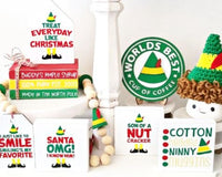 Holiday Tiered Tray Decor Items Box