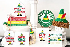 Holiday Tiered Tray Decor Items Box