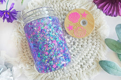 Snowglobe Mason Jar Glass Can Tumber Box