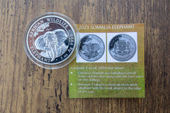 2021 Somalie 1 oz .9999 Silver limited edition collector's coin is an example of the animal themed boxes