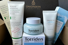 Spring Essential Box - Axis Y cleansing foam, Torriden Soothing Cream, SKIN 1004 Hylu-cica water-fit sun serum.