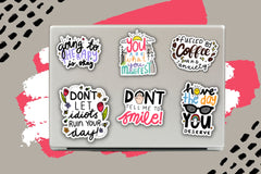 Sticker examples from our permanent line