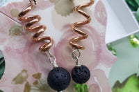 MY LUV 2U Designer Lava Rock Crystal Birthstone Earrings Box