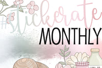 #stickerate MONTHLY Planner Stickers