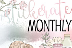 #stickerate MONTHLY Planner Stickers