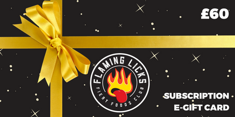 Image of £60 Flaming Licks subscription e-gift card