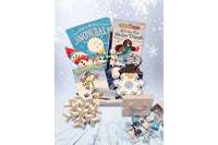 Colorful activity sheets from The Storytime Box featuring counting and addition exercises for children in a subscription box