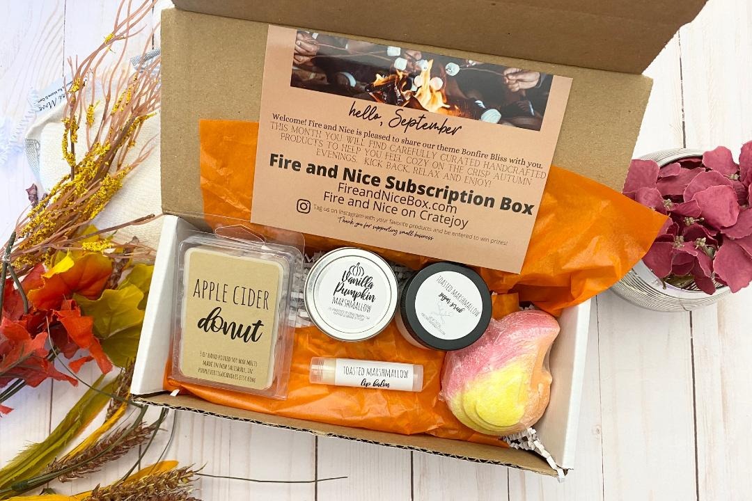 Mini Artisan Box Candles and Spa Self Care