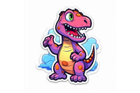 Example sticker from our box. Monthly themes vary; each box includes 15 high-quality, fully laminated stickers.                             