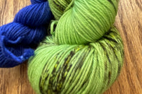Bright colors! You can always expect a carefully curated box with great yarn and 3-4 fun notions with a tea sampler.