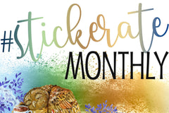 #stickerate MONTHLY Planner Stickers