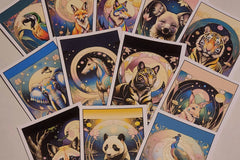 High quality printed images, vivid colors, 4x6" postcards with note section, address section, and stamp pre-printed