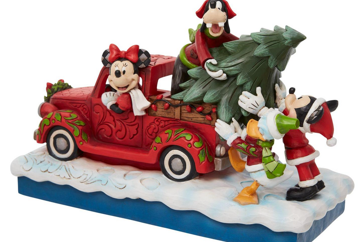 Image of Red Truck with Mickey and Friends