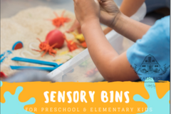 Rainbow Kids Sensory Bins