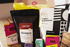 RISE monthly coffee box