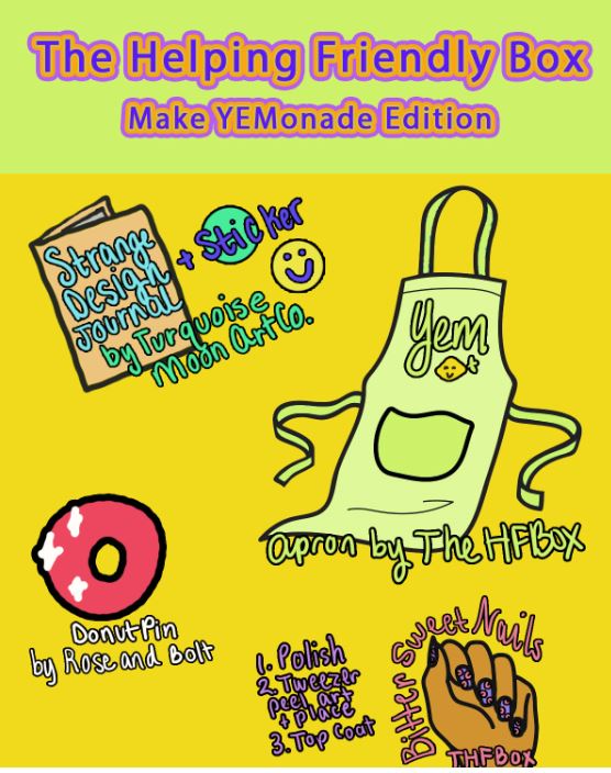 Image of April YEMonade 22 Edition of The Helping Friendly Box - Just this once