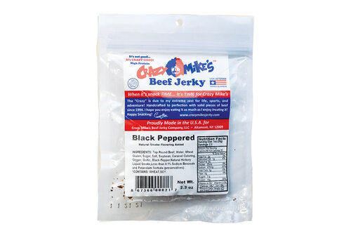 Image of Crazy Mikes Black Peppered Jerky - 1.6oz