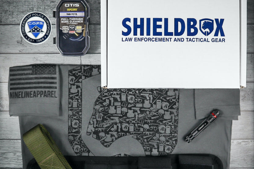 ShieldBox Subscription Box for Police Officers - Monthly duty gear and tactical equipment for law enforcement professionals. 