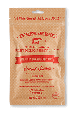 Image of Three Jerks Memphis BBQ Filet Mignon Jerky - 2oz