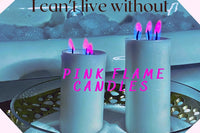 Classic Pillar Candle with REAL *** Red - Green - Blue Flame *** Monthly Box Subscription - MUST SEE !!!