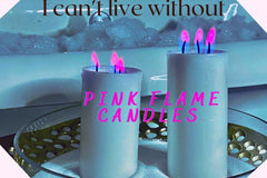 Classic Pillar Candle with REAL *** Red - Green - Blue Flame *** Monthly Box Subscription - MUST SEE !!!