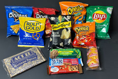 Sample of some of the snacks that could be in your box. In each box there will be 2 handpicked snacks.
