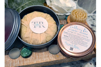 Our Shampoo bars include a travel tin, environmentally friendly, and great for tossing in your bag; no worries of TSA.
