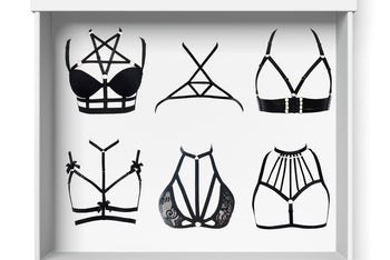 PLATINUM PLAN-6 MIXED HARNESS AND CAGE BRAS