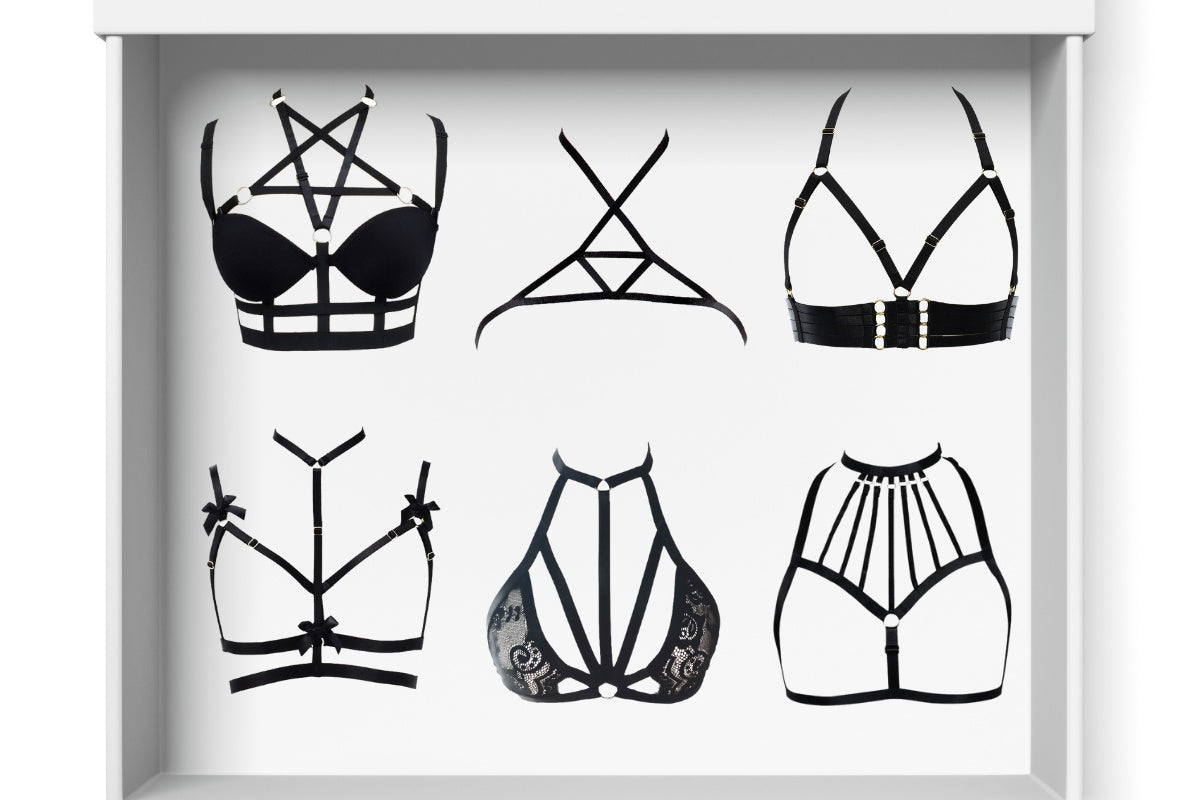 PLATINUM PLAN-6 MIXED HARNESS AND CAGE BRAS - Cratejoy