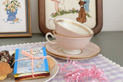 Vintage Teacup Club Trio - Teacup, Saucer & Cake Plate