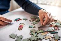 A fun senior living box. Great for the senior in your life who lives at a senior living center. Crafts and puzzles and other items then to 