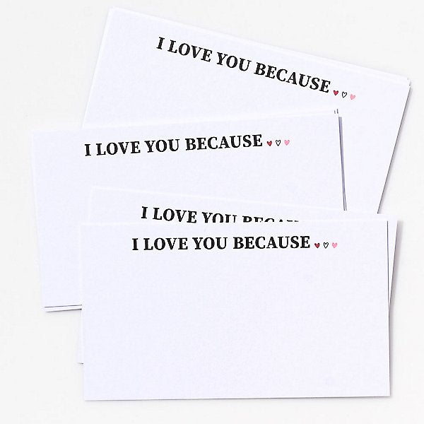 Image of I Love You Because Cards