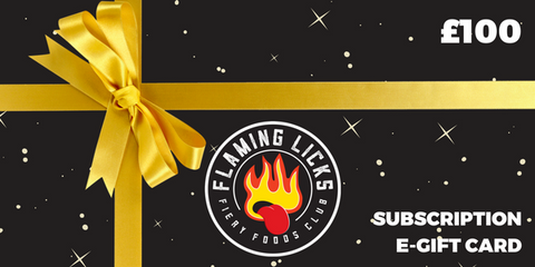 Image of £100 Flaming Licks subscription e-gift card