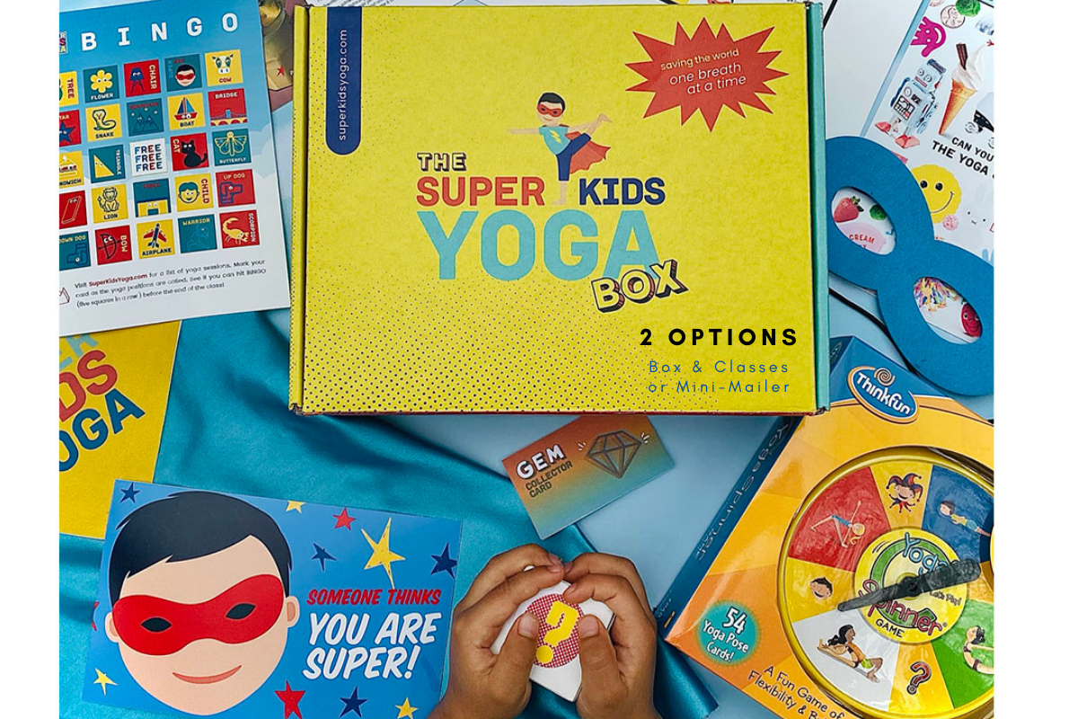 Image of GIFT CARD: 1  Super Kids Yoga Box & 8 Classes