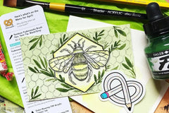 In every ArtSnacks quarterly box, you’ll receive 4-6 full-size, premium art supplies (a mix of individual products and full sets).