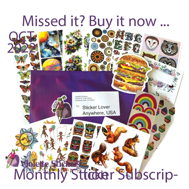 Image of October 2022 Sticker Subscription Pack