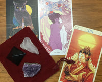 Tarot and Crystal Combo: Random Draw of 3 cards and 3 crystals (3rd week)