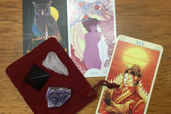Tarot and Crystal Combo: Random Draw of 3 cards and 3 crystals (3rd week)