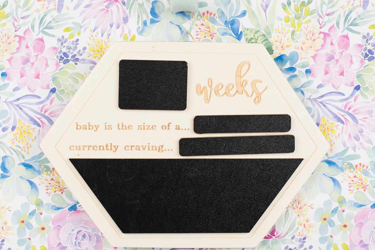 Image of Pregnancy Countdown Chalk Board