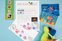 Plush and Snail Mail Weekly Letter  from Sunny the Mail Snail for ages 3 to 8