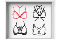 GOLD PLAN- 4 MIXED HARNESS AND CAGE BRAS
