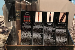 A write up is provided each month with some details of the cigars, with tasting notes and some background on the cigar itself or manufacture