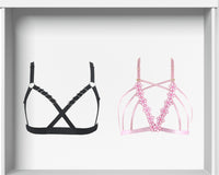 SILVER PLAN- 1 HARNESS BRA AND 1 CAGE BRA