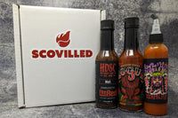 SCOVILLED hot sauce of the month featuring High Desert Sauce Co., High River Rogue, and Sam Sa'house