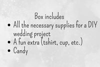 DIY Brides is a subscription box service that provides all the supplies needed for brides-to-be to make their own wedding projects. 