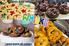 Boxes include dry INGREDIENTS, a high quality tool, recipes, AND a video tutorial! (Cookies, Donuts, Pretzels)