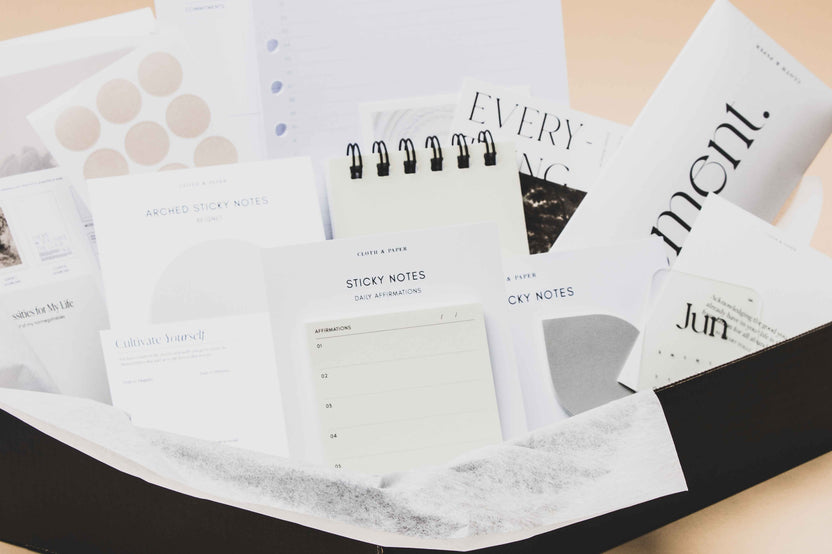 The Intention Box: Stationery & Pen Subscription by Cloth & Paper