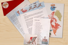 When Santa went on vacation in Florida, he visited several cities. Can the children connect the cities on the map?
